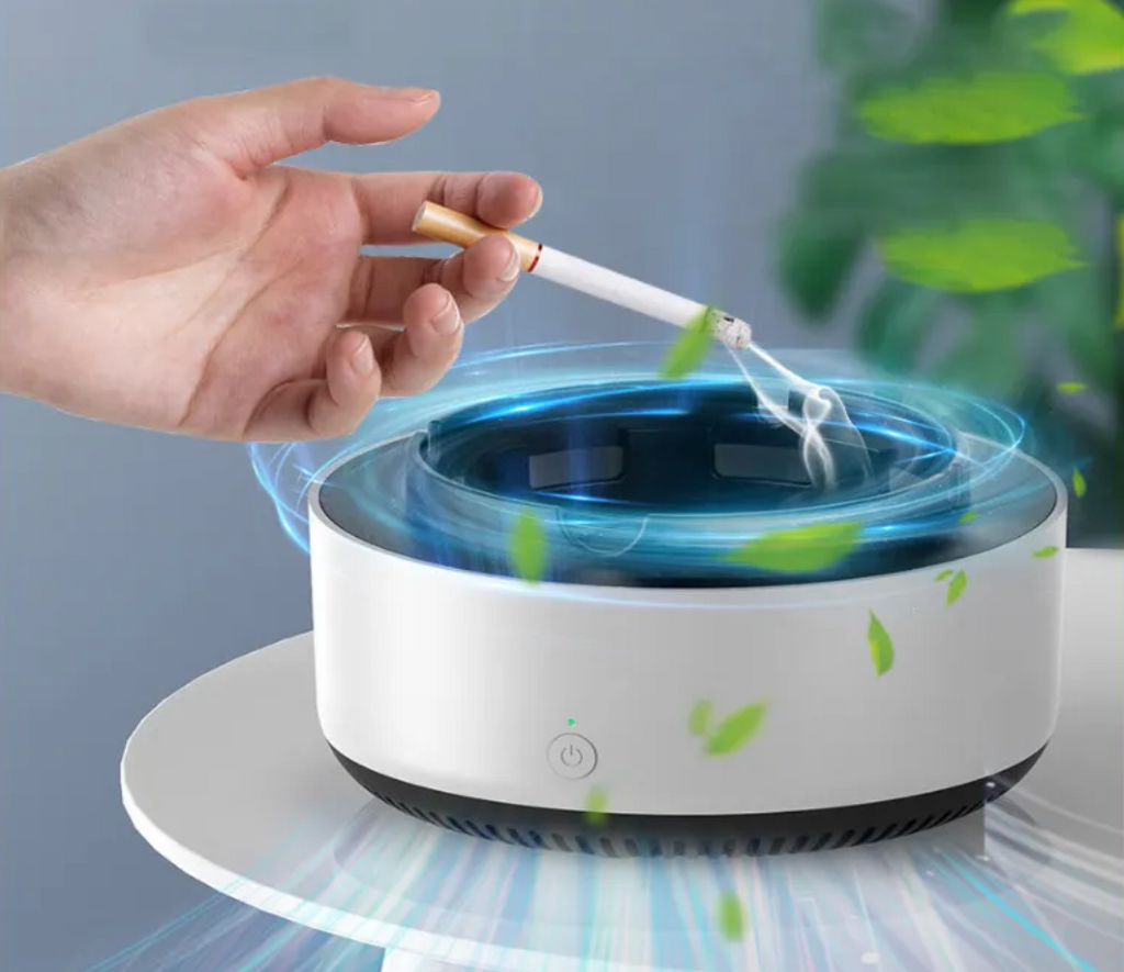 Scrumieră Electrică 2 în 1 – Purificator de Aer Integrat