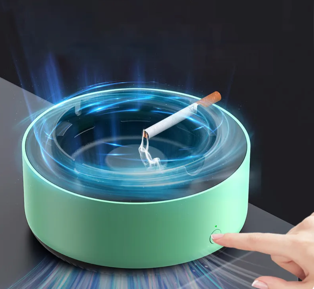 Scrumieră Electrică 2 în 1 – Purificator de Aer Integrat