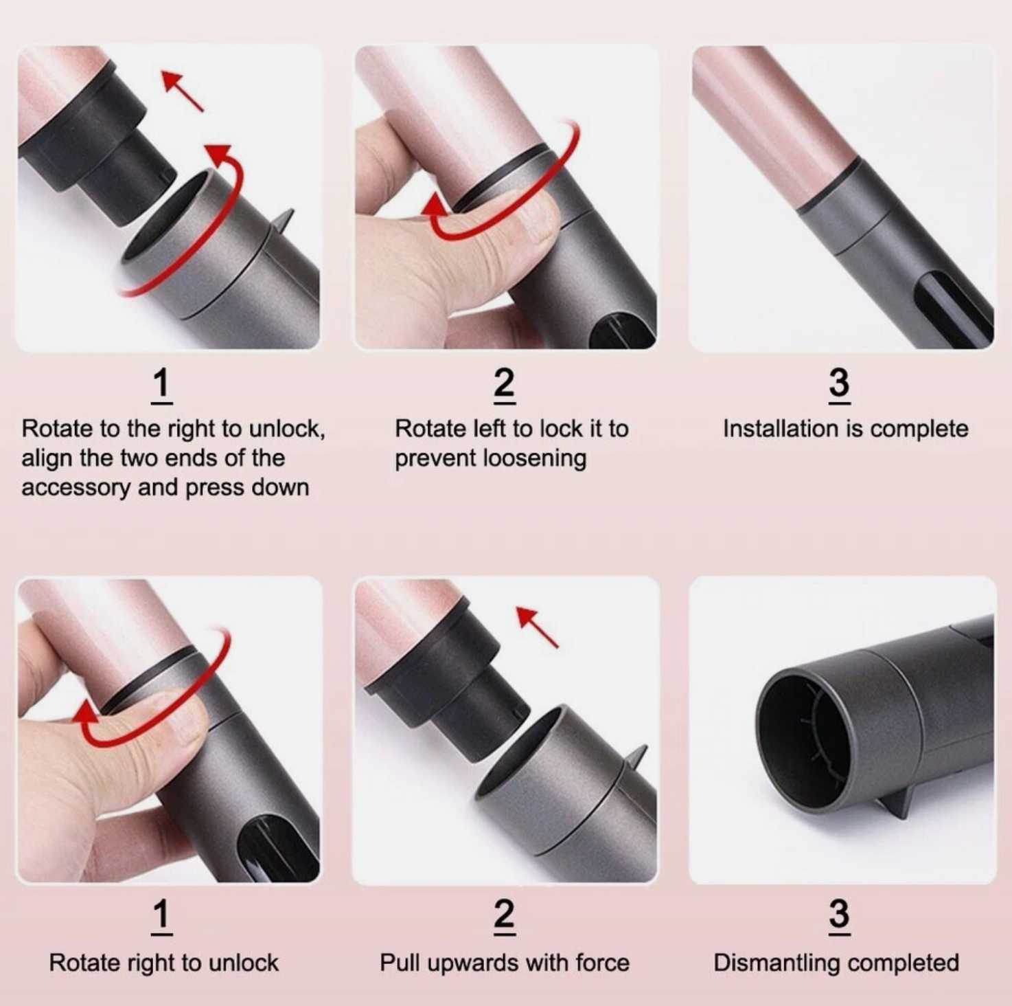 Ondulator 6 in 1 – Aparat de Coafat cu Incalziure Rapidă (6 Capete + Manuse Termorezistenta)