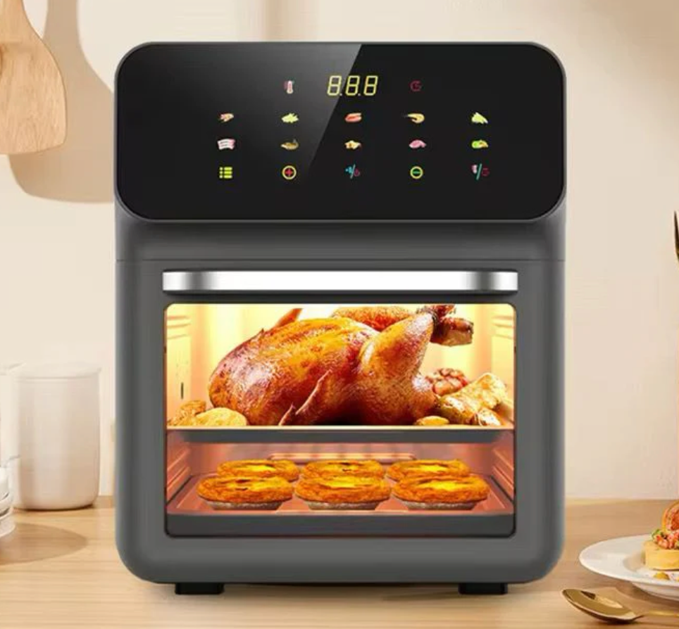 Friteuză Premium cu Aer Cald 12L, 1350W, Panou Touch, Multifuncțională