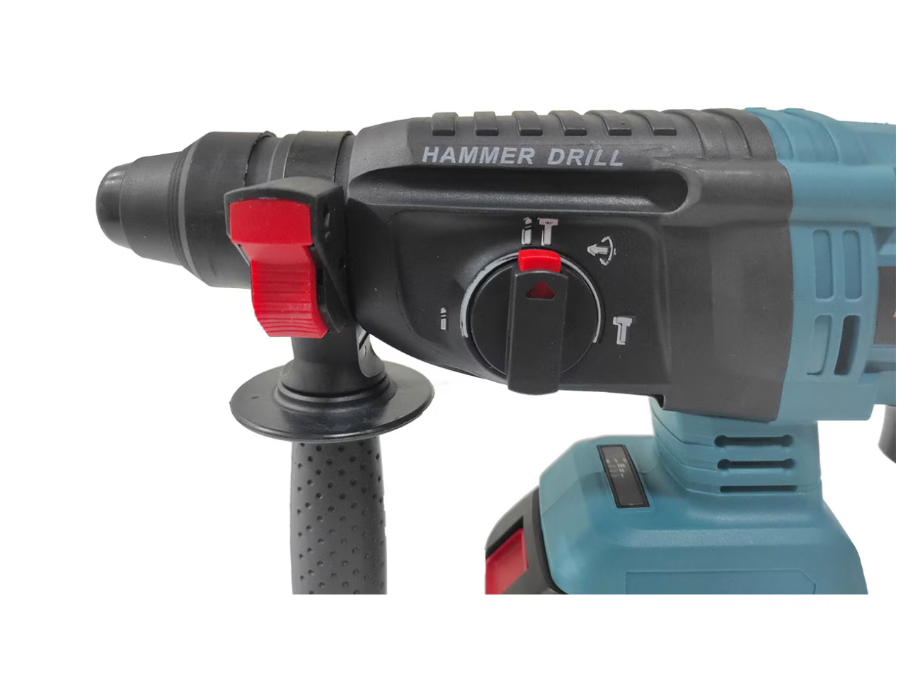 Ciocan Rotopercutor cu Acumulator 21V, Motor Fără Perii, 1.9J, 3 Funcții: Găurire, Găurire cu Percuție, Dăltuire, LED, Ergonomic