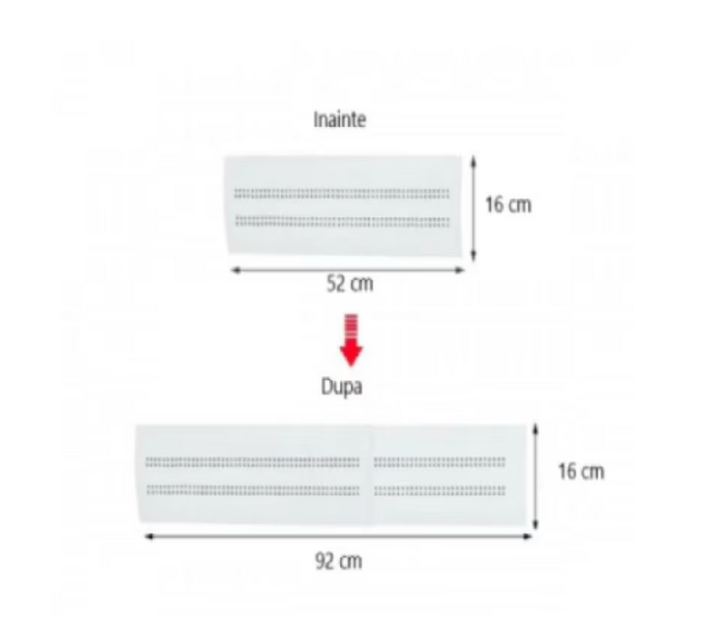 Deflector Pentru Aer Condiționat – Reglabil, 58–108 cm