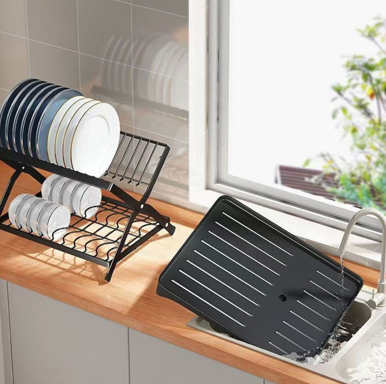 Scurgător de Vase cu 2 Nivele – Compact, Eficient și Durabil