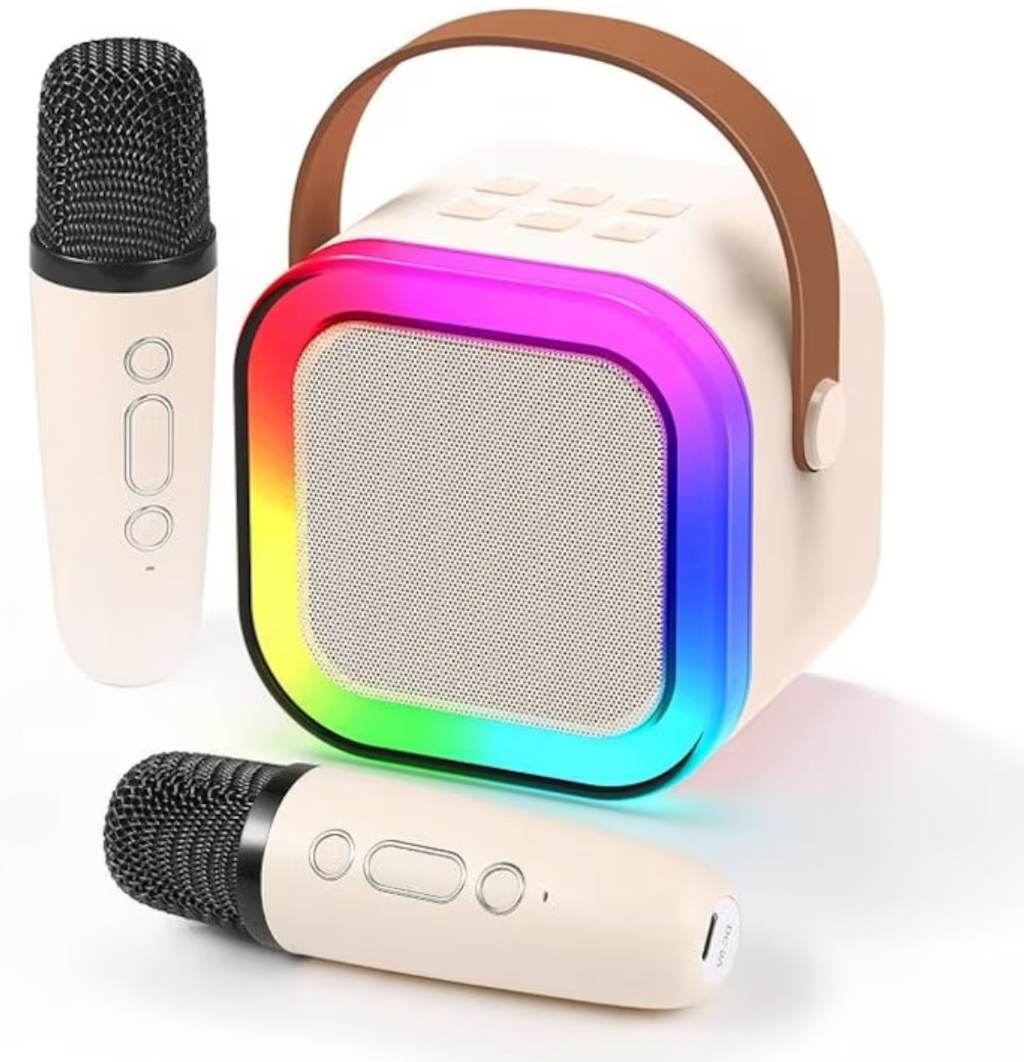 Boxă Portabilă Petreceri cu Karaoke și 2 Microfoane Wireless – Sunet și Distracție Oriunde