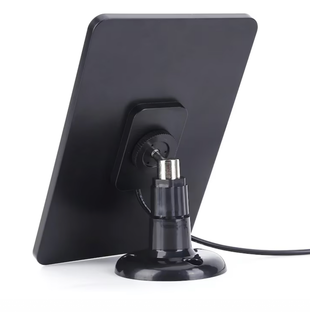 Mini Panou Solar Portabil 10W, 5V – cu Conector micro-USB & Adaptor Tip-C, Cablu 3m, Negru