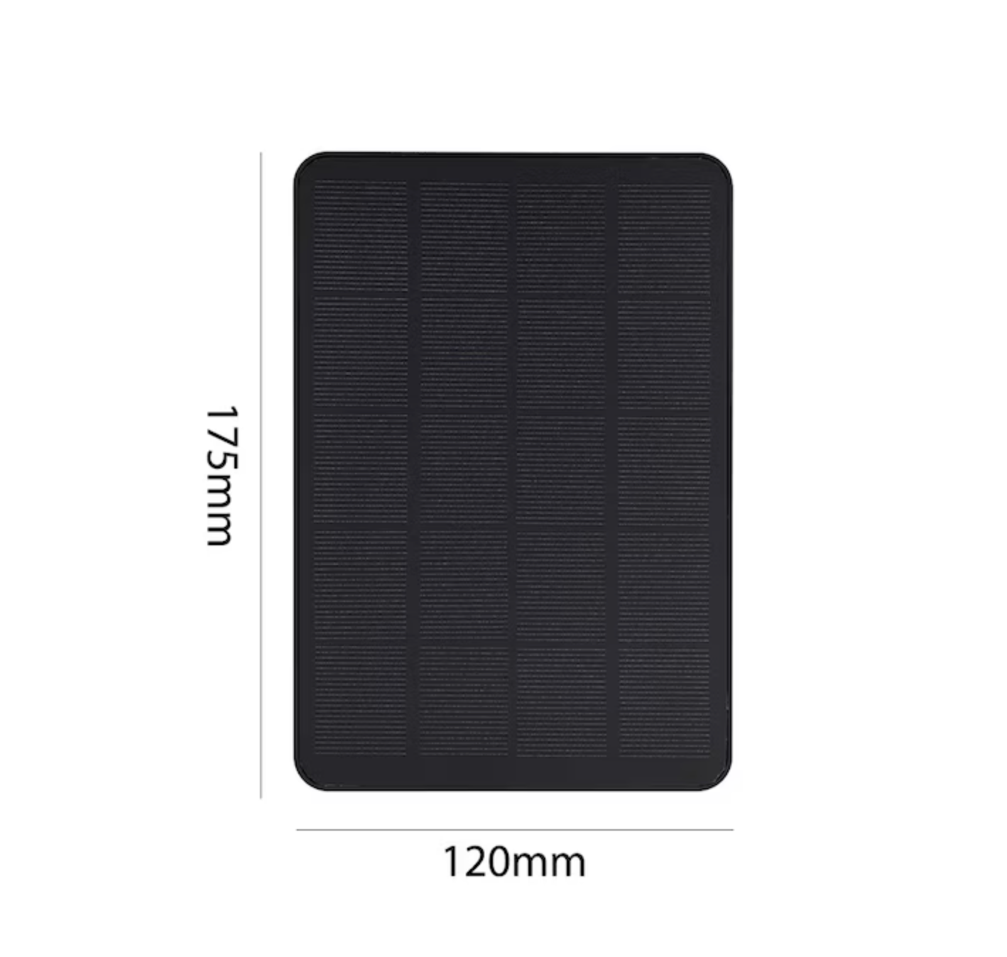 Mini Panou Solar Portabil 10W, 5V – cu Conector micro-USB & Adaptor Tip-C, Cablu 3m, Negru