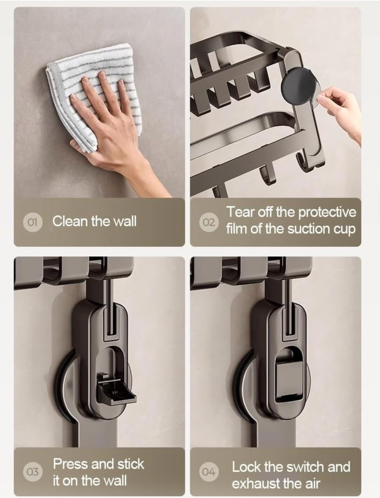 Suport Rabatabil pentru Prosoape – Inox Gri, Antirugină, Elegant și Spațios
