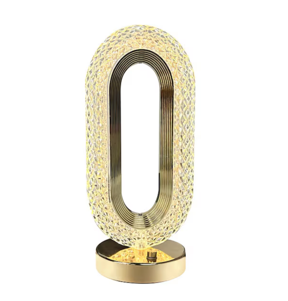 Veioză de Noptieră cu Abajur „Diamant” – Reglaj Tactil, 3 Culori, Reîncărcabilă USB, 5W, 3000mAh