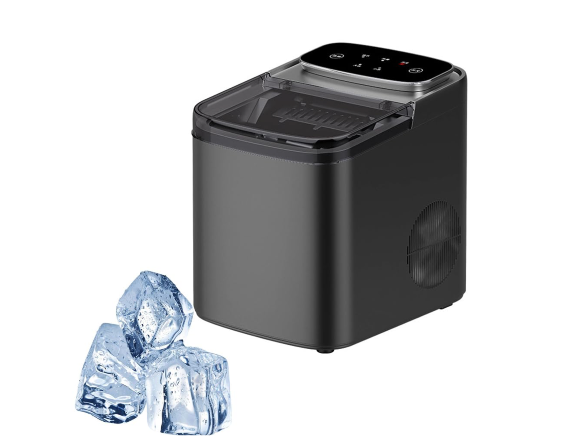 Mașină de Făcut Cuburi de Gheață – Capacitate 12 kg/24h, Rezervor 1.2L, Curățare Automată, 95W