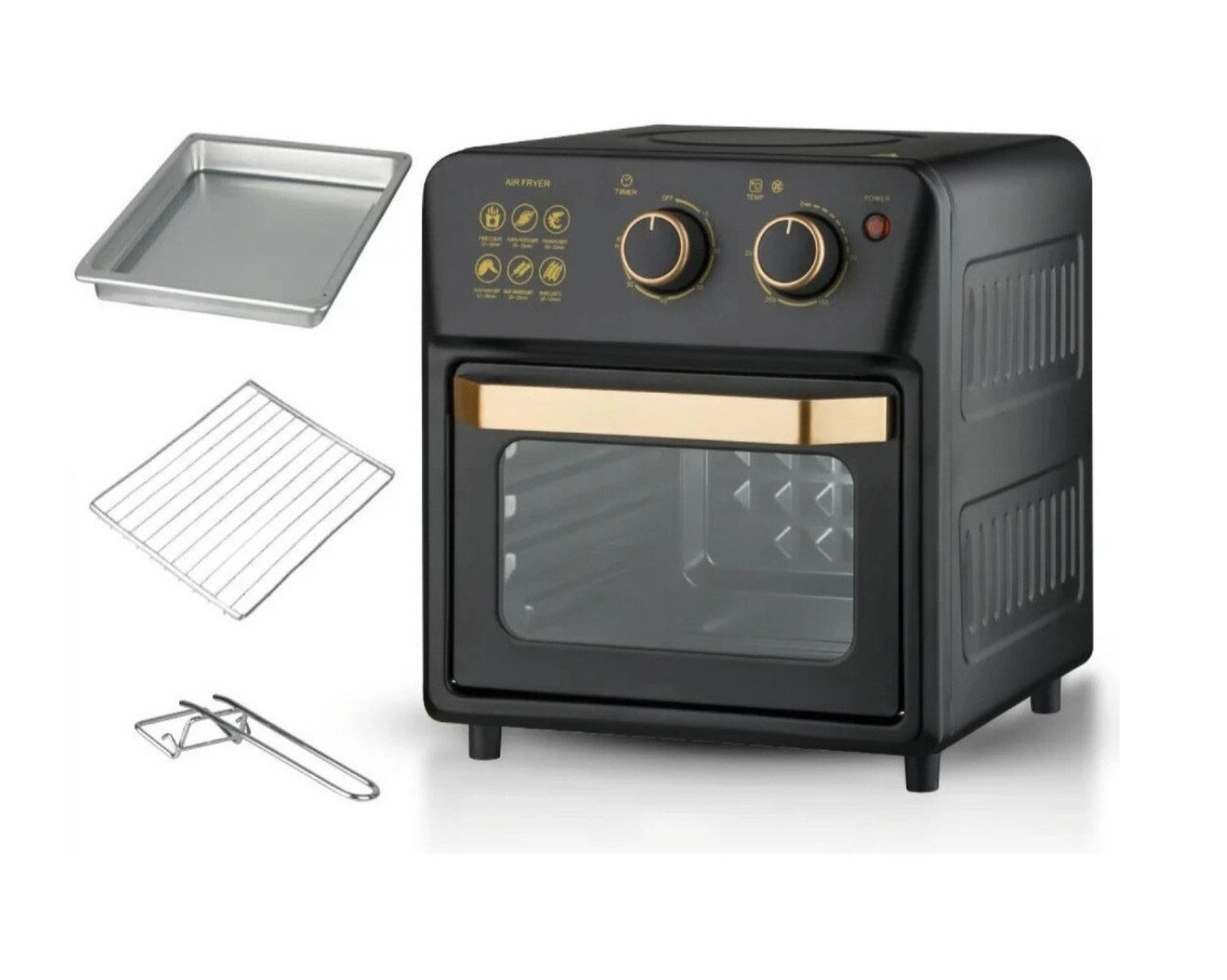 Airfryer Multifuncțional 12L cu Cuptor Electric și Grill
