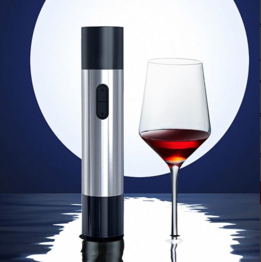 Tirbușon Electric 2-în-1 – Pentru Sticle de Vin și Bere