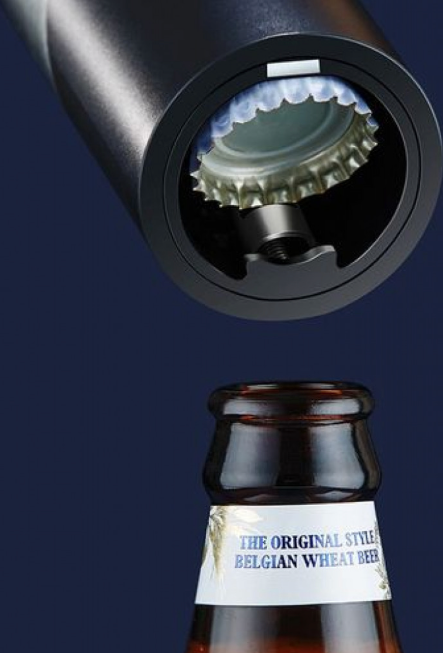 Tirbușon Electric 2-în-1 – Pentru Sticle de Vin și Bere