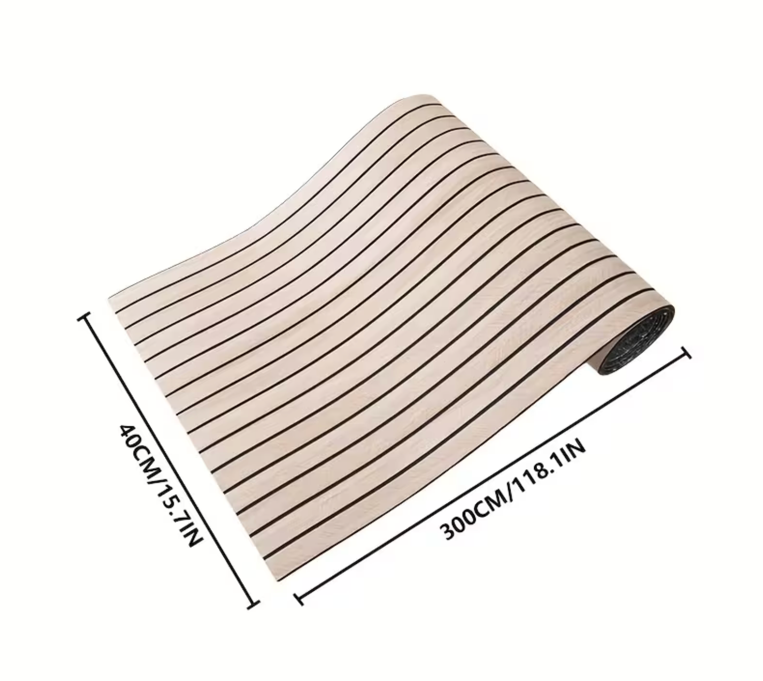 Panou Decorativ Tip Riflaj 3D – Rolă Mare 300x40 cm, Textură Lemn, Ușor de Montat