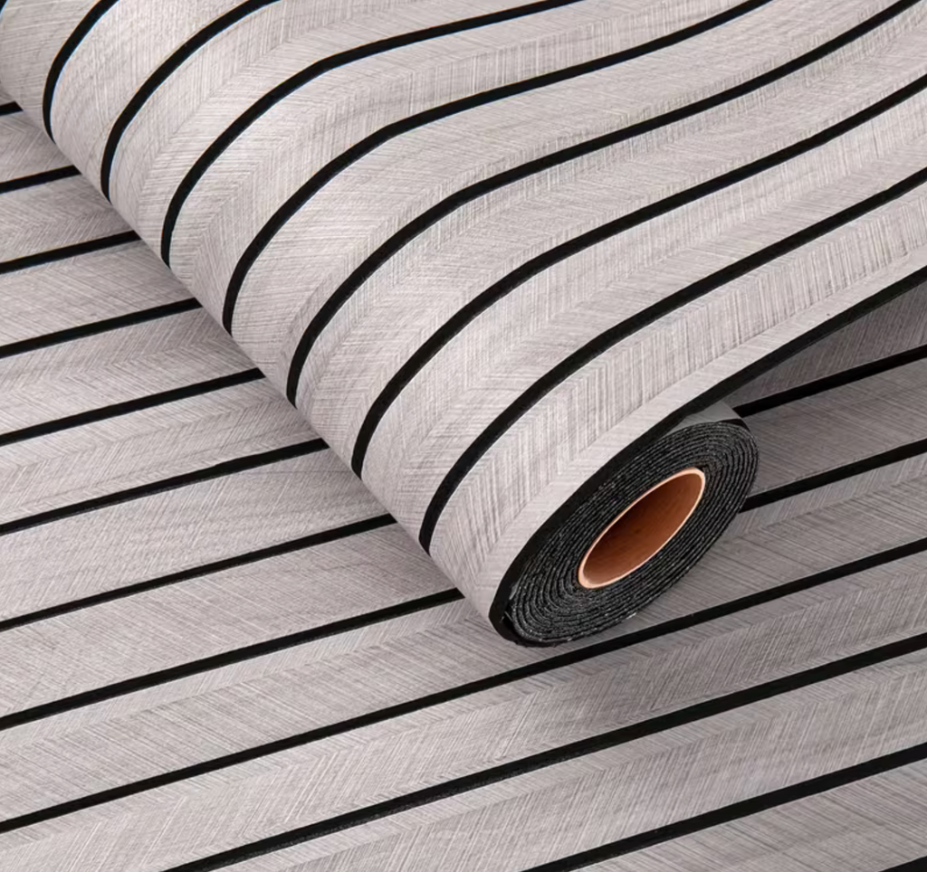 Panou Decorativ Tip Riflaj 3D – Rolă Mare 300x40 cm, Textură Lemn, Ușor de Montat