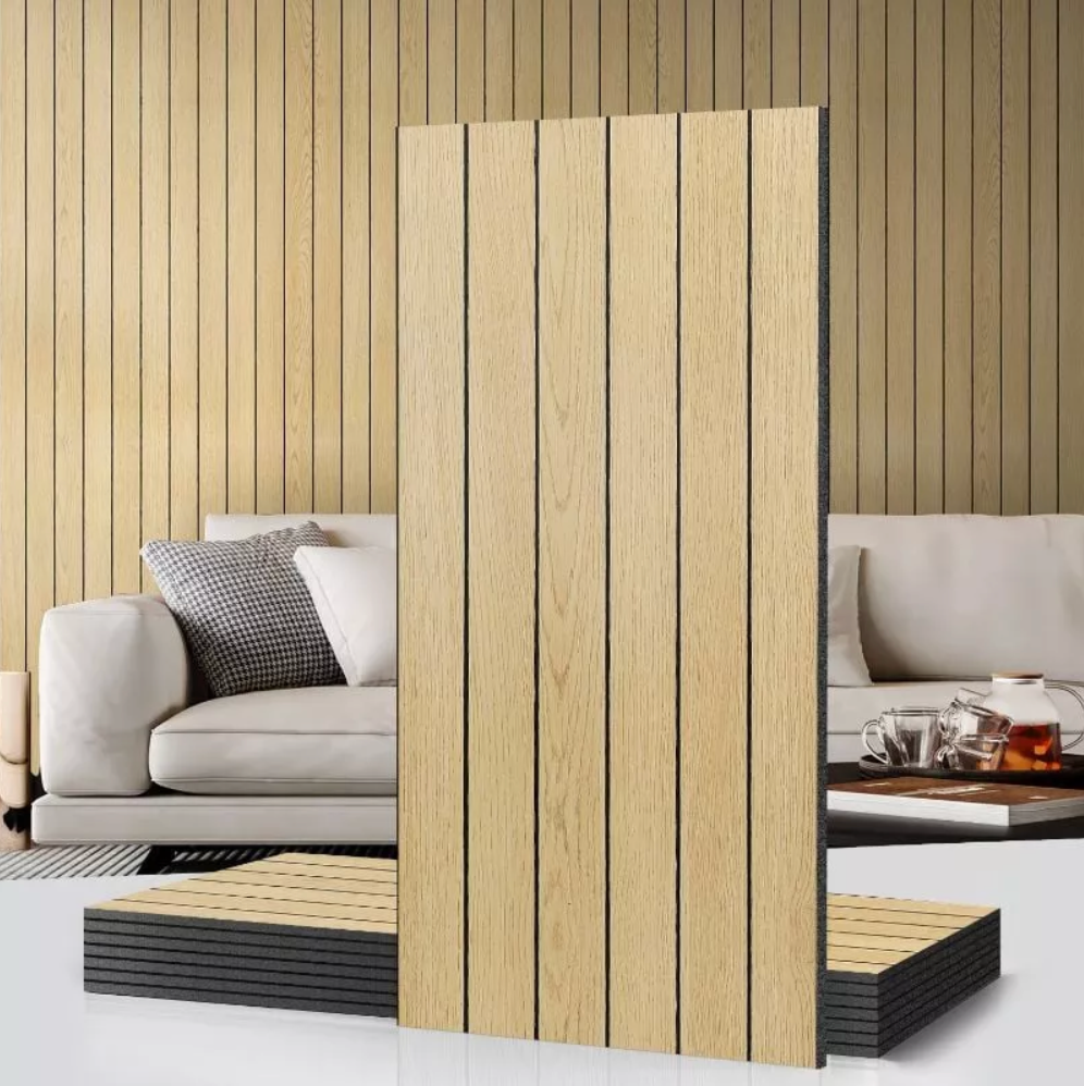 Set 5 Panouri Decorative Autoadezive 3D Tip Lambriu Vertical, 30x60 cm – Aspect Lemn, Ușor de Montat, Decor Perete Modern