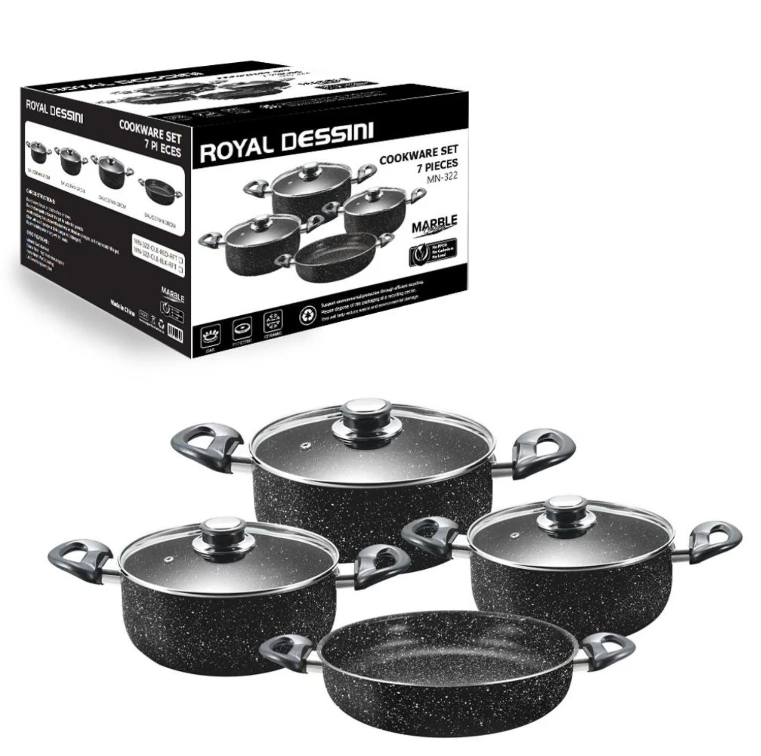 Set Oale Royal 7 Piese – MN-322 | Marble Coating
