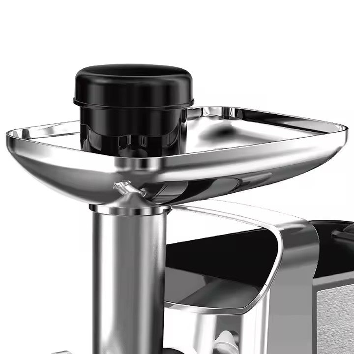 Mașină de Tocat Carne, 3000W, Unelte Metalice, Carcasă din Oțel Inoxidabil, Argintiu