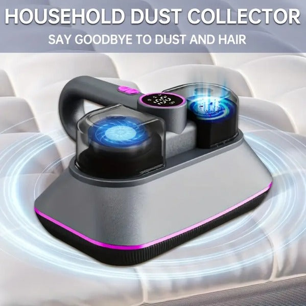 Aspirator Portabil pentru Saltele, Covoare și Tapițerii – Household Dust Collector, cu Lumină UV și Filtru Lavabil