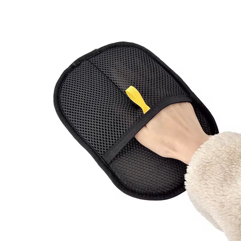 Set 2 Manusa perie de indepartare pentru parul animalului de companie, manusi de ingrijire caini, pisici si alte animale de companie，Disponibil fata verso, Multifunctional, Lavabil, pentru canapea, haine, masina, covor