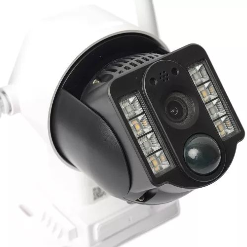 Camera Supraveghere video cu panou solar si cartela SIM, conexiune 4G, FULL HD, panou solar 7,5W acumulatori inclusi 8000mah, intelligent tracking, PTZ, Micro SD, Rotire, Alarma miscare, excelenta pentru locuri izolate, Interior - Exterior