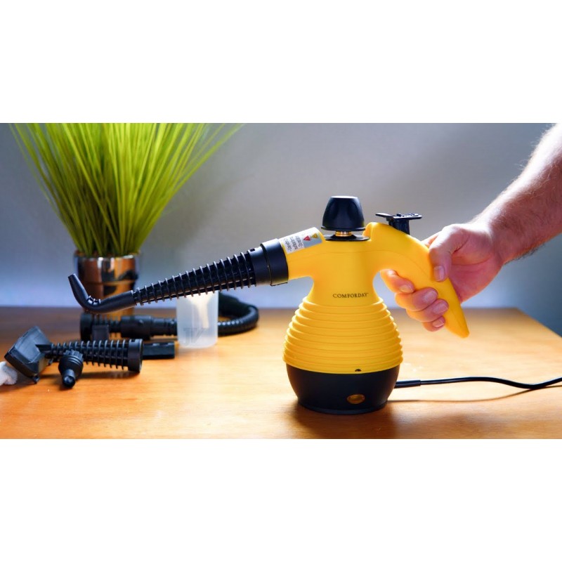 Aparat de Curățat cu Aburi 1000W, 250ml – Curățare, Degresare și Dezinfectare Fără Chimicale