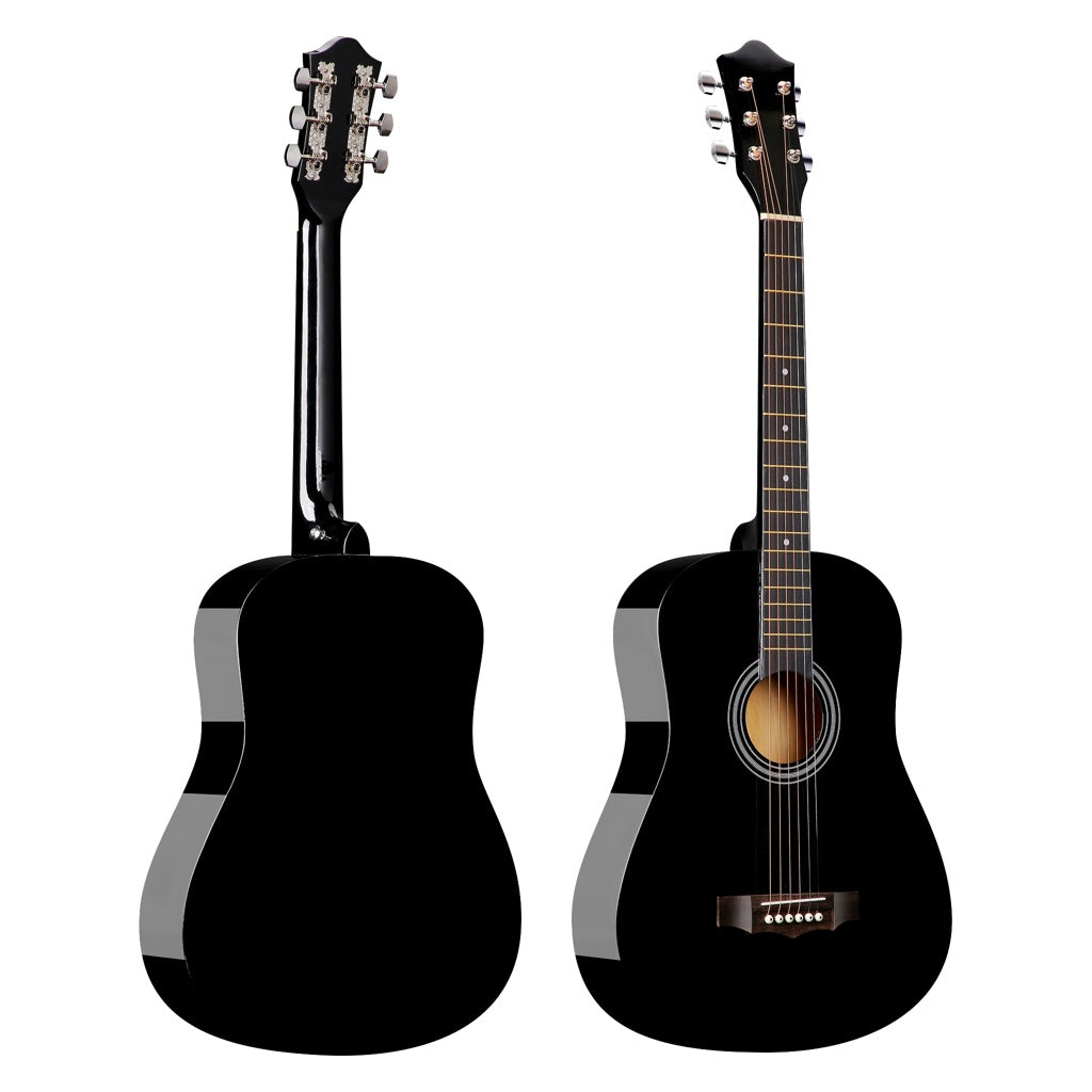 Chitara Clasica 4/4 Neagra, 38" (95cm), Lemn, 6 Corzi metalice, 20 De Taste.