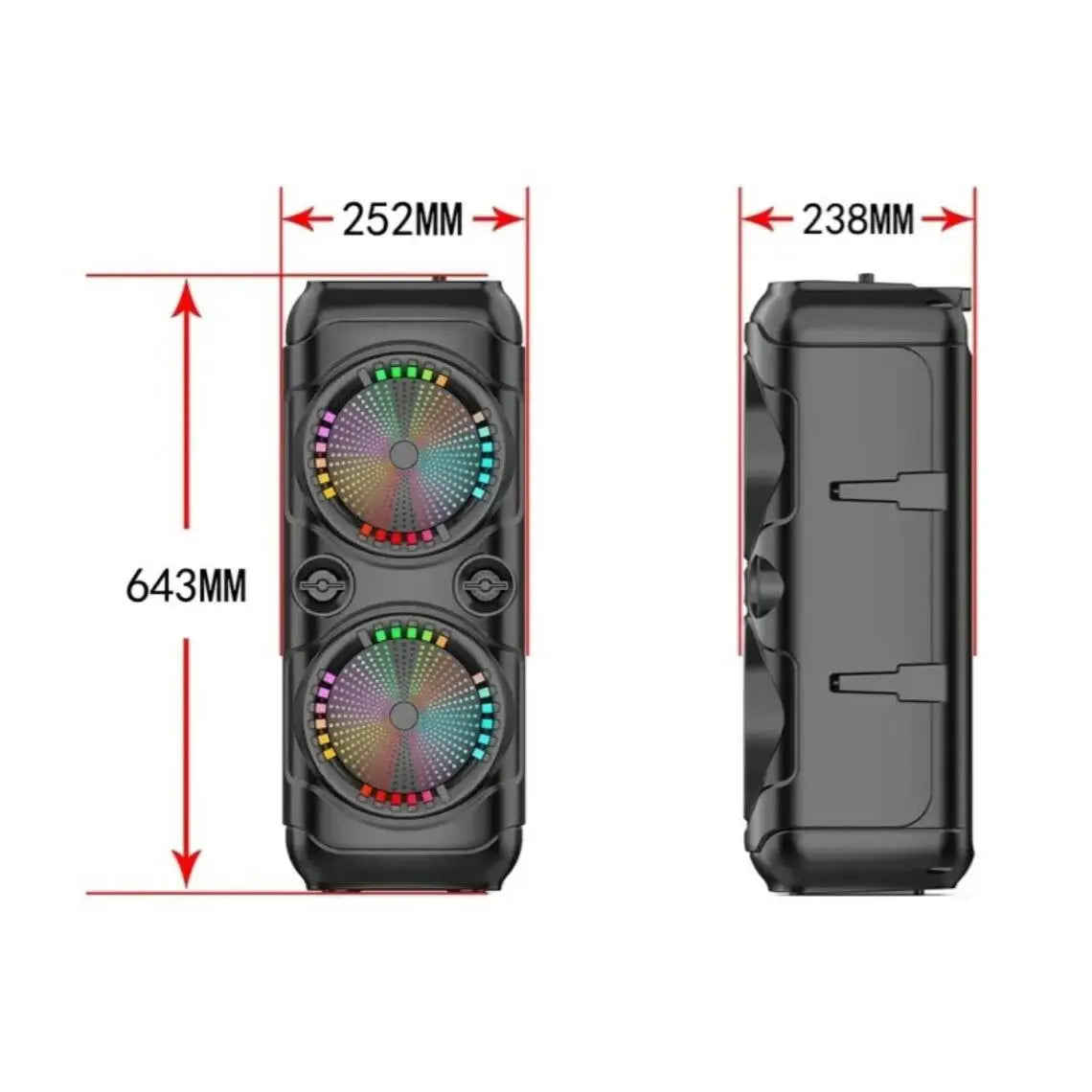 Boxă Profesională Portabilă 300W – Putere, stil și distracție oriunde