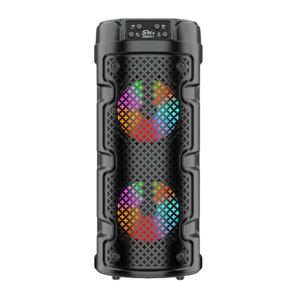 Boxă Portabilă ZQS 100W – Sunet puternic, lumini spectaculoase, distracție garantată