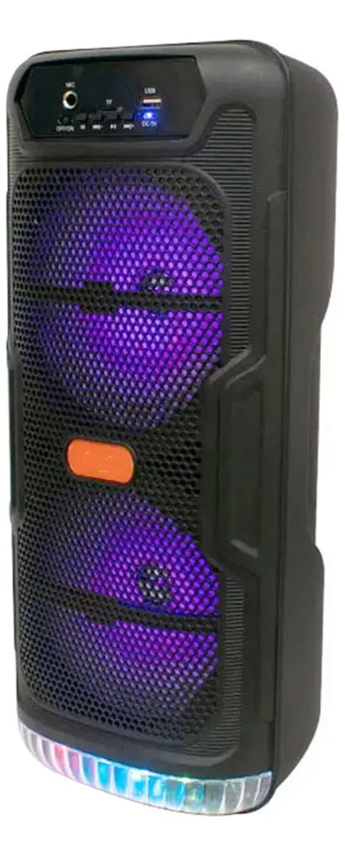 Boxă Portabilă Bluetooth – 30W RMS, Lumini RGB, Radio FM, Slot Card TF, Baterie 1200mAh
