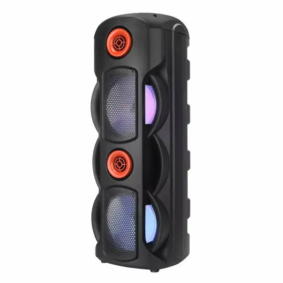 Boxă Portabilă Tip Turn – 300W PMPO, Lumini LED, Karaoke