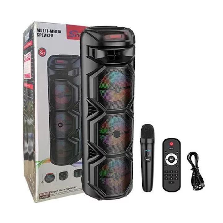 Boxă Portabilă 120W ZQS – Putere, lumină și distracție nelimitată