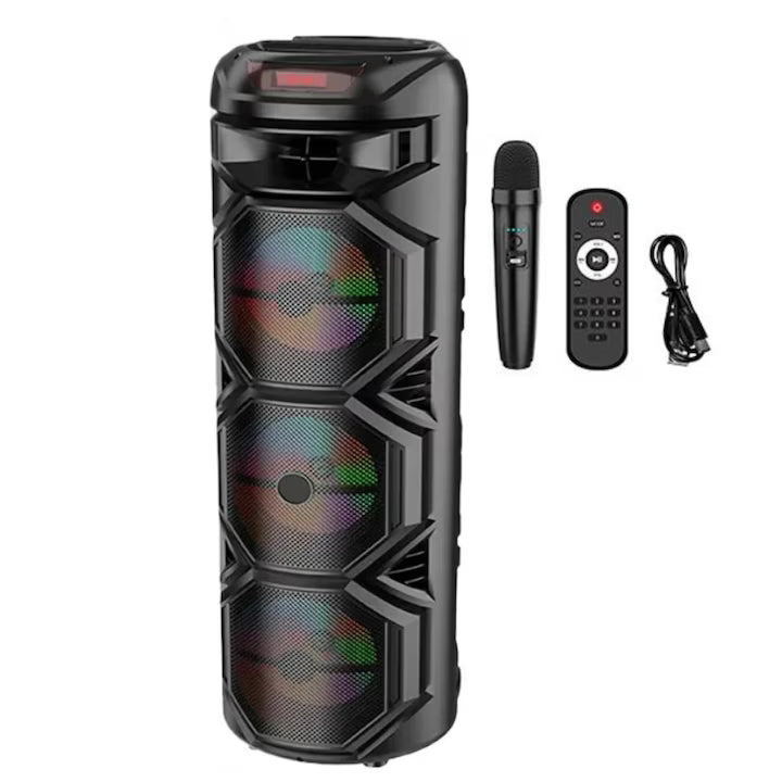 Boxă Portabilă 120W ZQS – Putere, lumină și distracție nelimitată