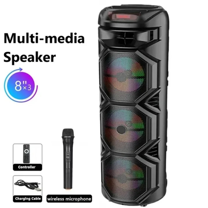 Boxă Portabilă 120W ZQS – Putere, lumină și distracție nelimitată