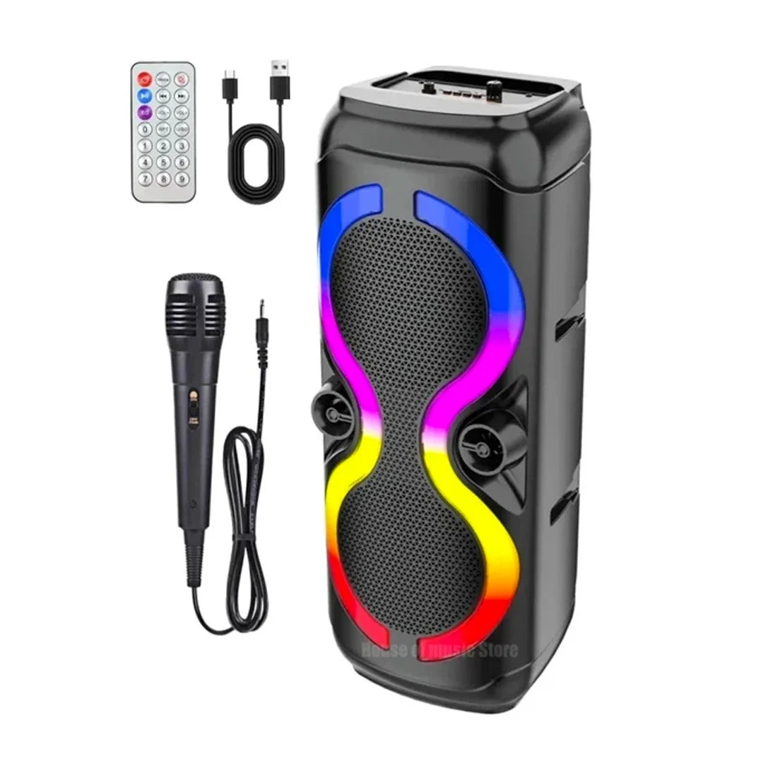 Boxă Portabilă ZQS 150W – Putere, lumini și distracție la superlativ