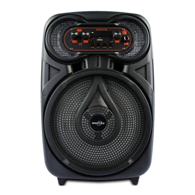 Boxă Bluetooth Portabilă 8” – Cu Lumini LED, Karaoke și Microfon Inclus