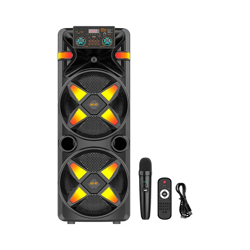 Boxă Wireless ZQS-12205 – 80W de putere, LED-uri RGB și distracție garantată