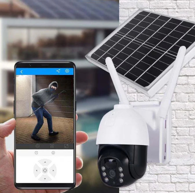 Camera de supraveghere cu panou solar, 4G, full HD, 5 MP, Waterproof, Rotatie 360°