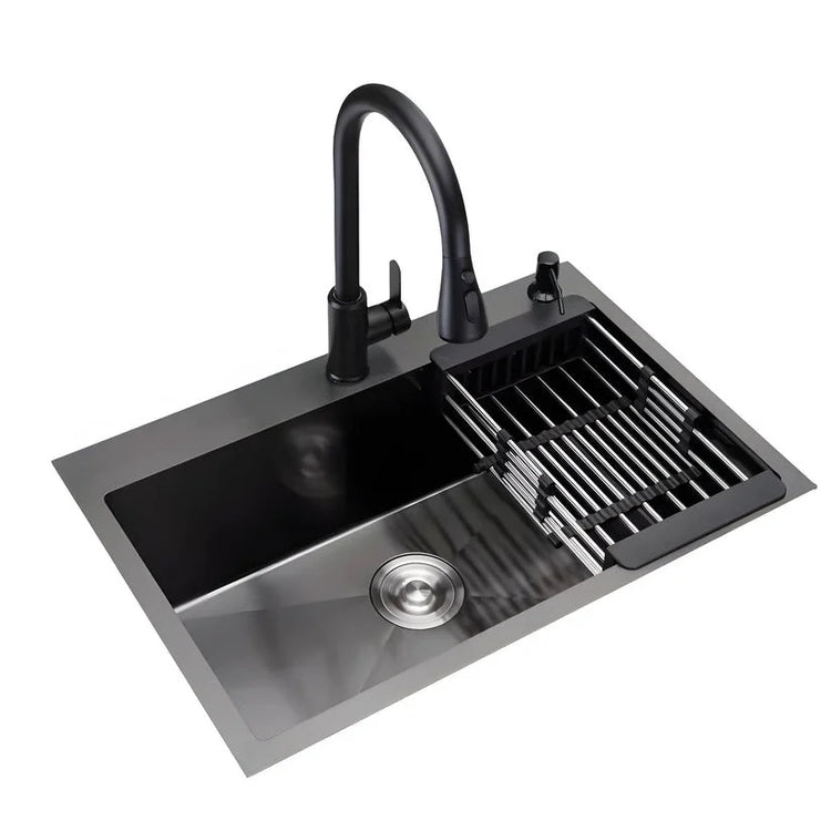 Chiuvetă Smart Multifuncțională din Inox – Tehnologie și Eleganță în Bucătăria Ta