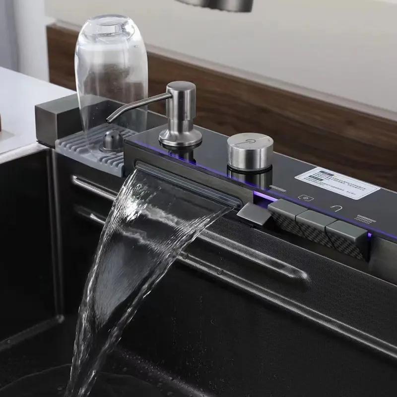 Chiuvetă Smart Multifuncțională din Inox – Tehnologie și Eleganță în Bucătăria Ta