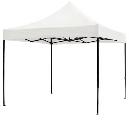 Cort pavilion pliabil, 3x3 m, Cadru metal cu panza impermeabila pentru Pescuit, Gradina, Evenimente, Alb