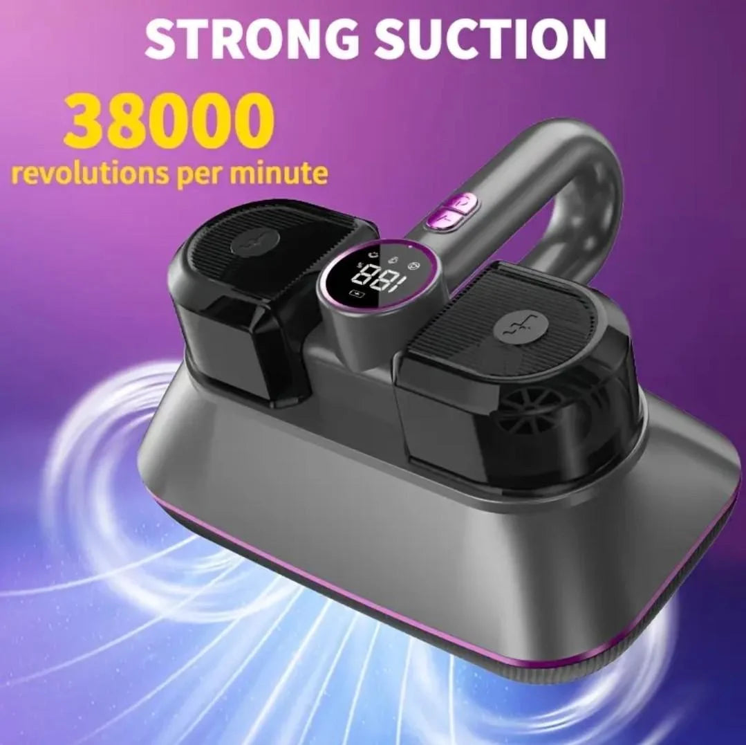 Aspirator Portabil pentru Saltele, Covoare și Tapițerii – Household Dust Collector, cu Lumină UV și Filtru Lavabil