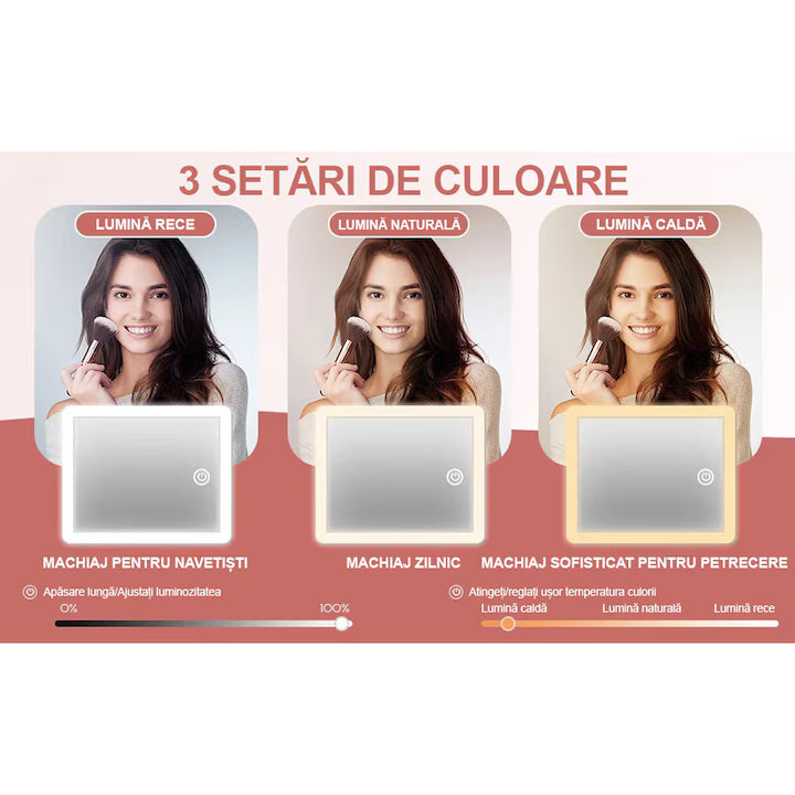 Geantă pentru Cosmetice cu Iluminare LED – Eleganță, Organizare și Funcționalitate Premium