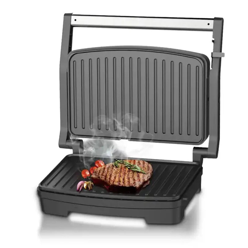 Grill Electric & Sandwich-Maker 850W Aluminiu – Gătit Rapid și Delicios