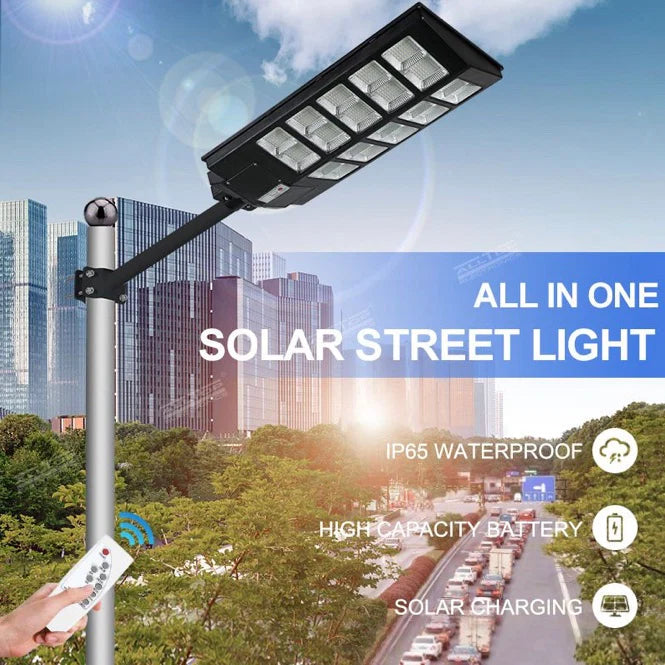 LAMPĂ SOLARĂ LED JORTAN 1000W CU PANOU FOTOVOLTAIC ȘI TELECOMANDĂ