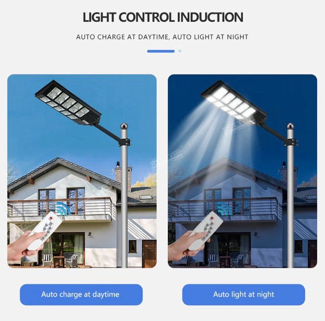 LAMPĂ SOLARĂ LED JORTAN 1000W CU PANOU FOTOVOLTAIC ȘI TELECOMANDĂ