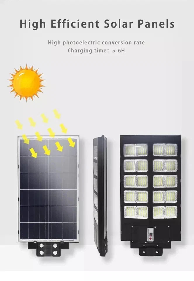 LAMPĂ SOLARĂ LED JORTAN 1000W CU PANOU FOTOVOLTAIC ȘI TELECOMANDĂ