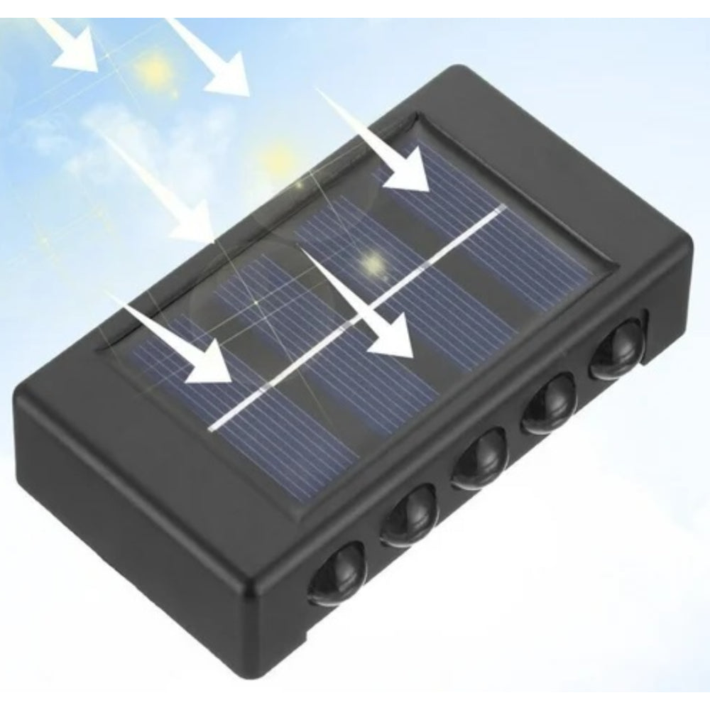 Set 2 Lămpi Solare de Perete cu Iluminare Sus-Jos – Eleganță și Iluminare Inteligentă