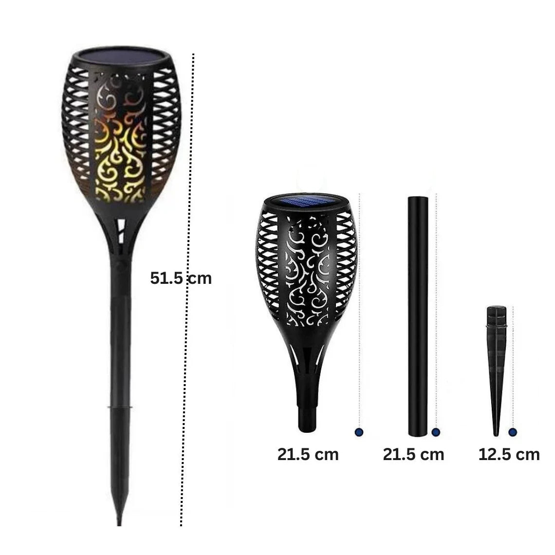Lampă Solară Decorativă cu Efect de Flacără – Iluminare Elegantă pentru Grădină și Terasă
