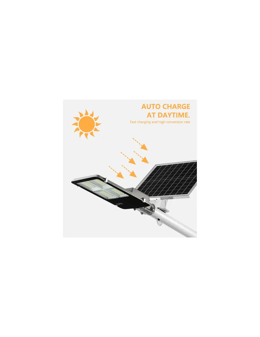 Lampă Stradală LED cu Panou Fotovoltaic și Telecomandă 300W si 400W