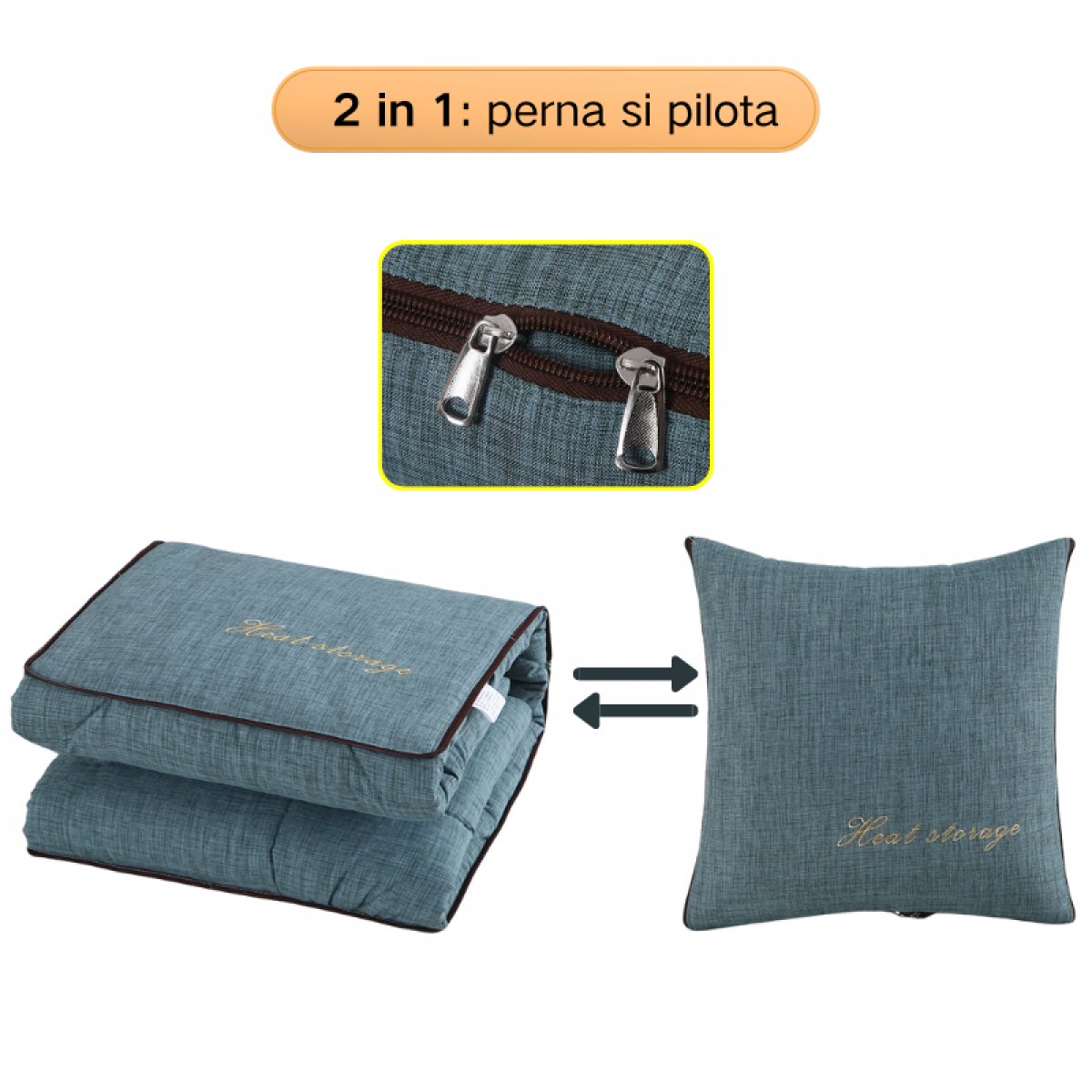 Perna Multifuncțională 2 in 1 – Confort și Versatilitate într-un Singur Produs